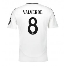 Real Madrid Federico Valverde #8 Hjemmedrakt 2024-25 Kortermet